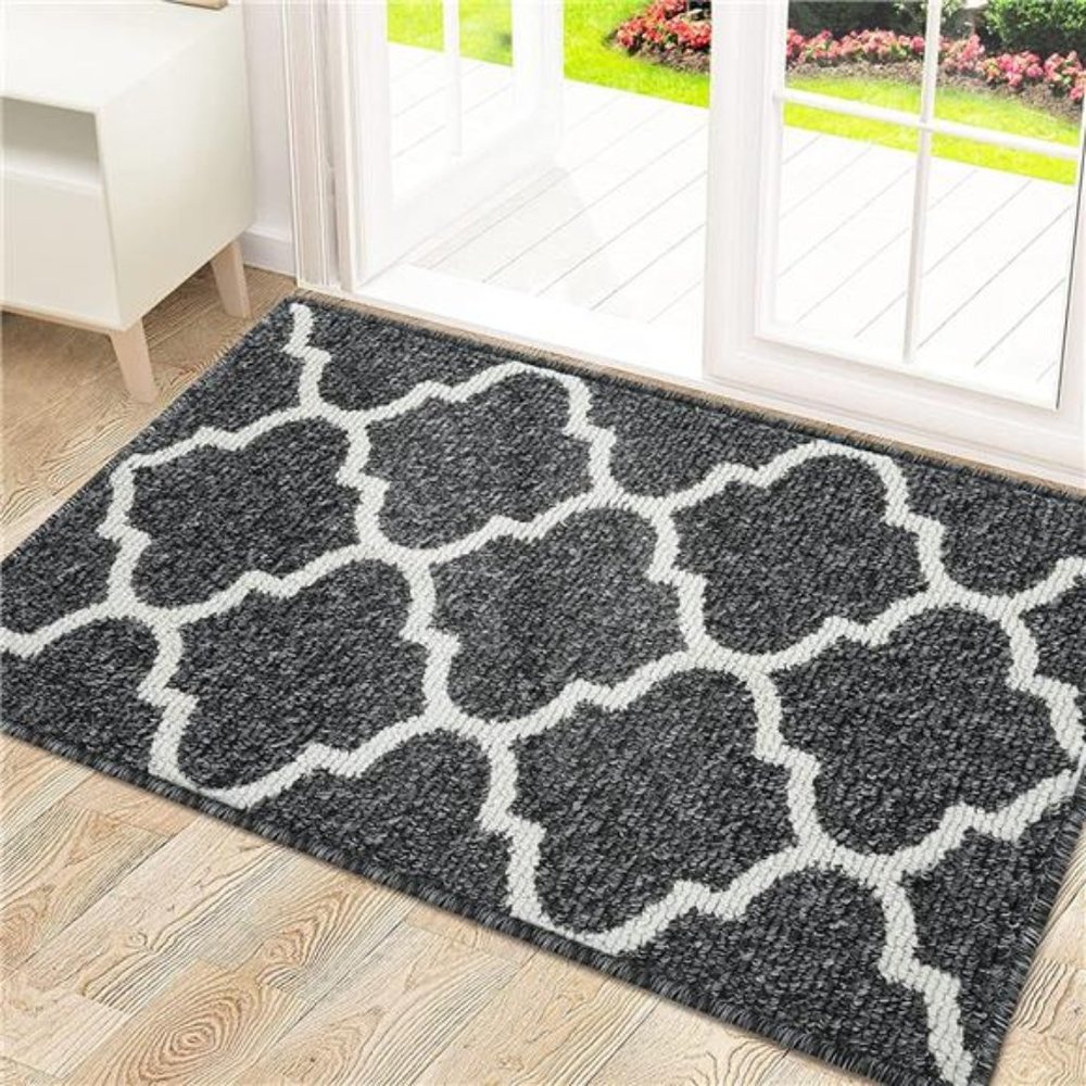 Indoor Door Mat, 36x24, Non-Slip Absorbent Resist Dirt Entrance Mat, Washable